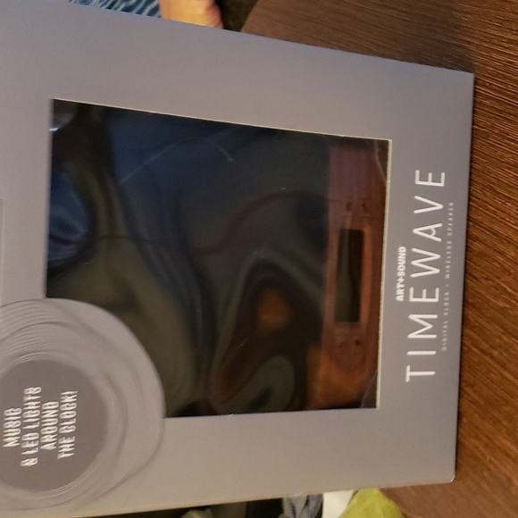 Timewave Digital Clock Wireless Bluetooth Speaker w/Sound Sensitive LED Lights - Picture 3 of 4